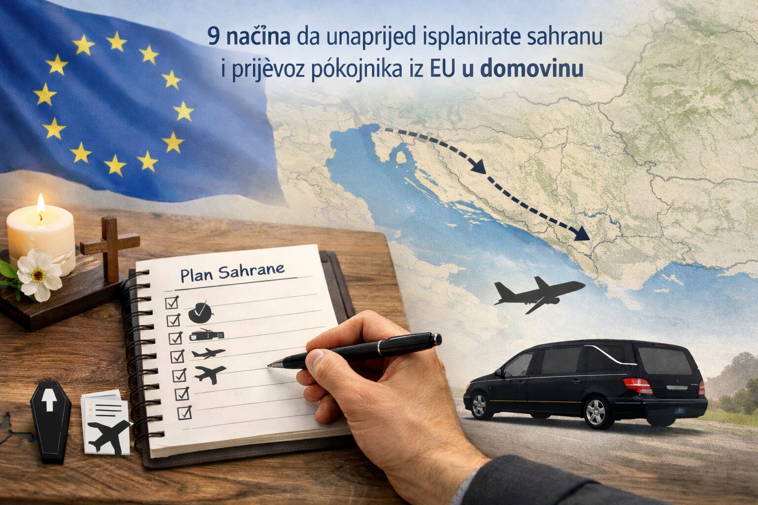 9 načina da unaprijed isplanirate sahranu i prijevoz pokojnika iz EU u domovinu