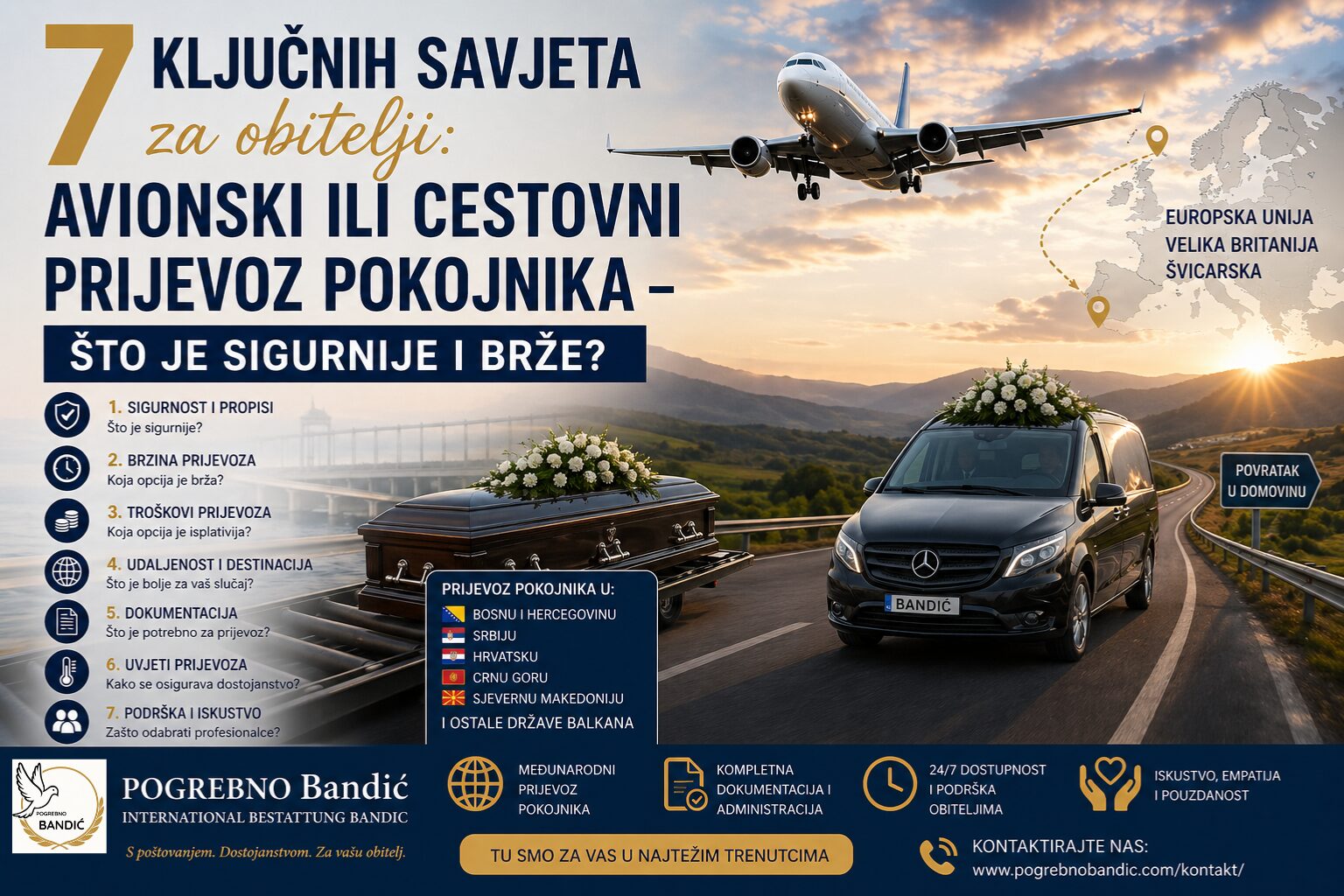 Avionski ili cestovni prijevoz